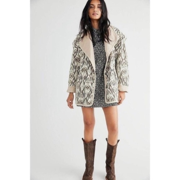 Free People Making Plans Cotton Floral Mini Dress 0 - Picture 3 of 4